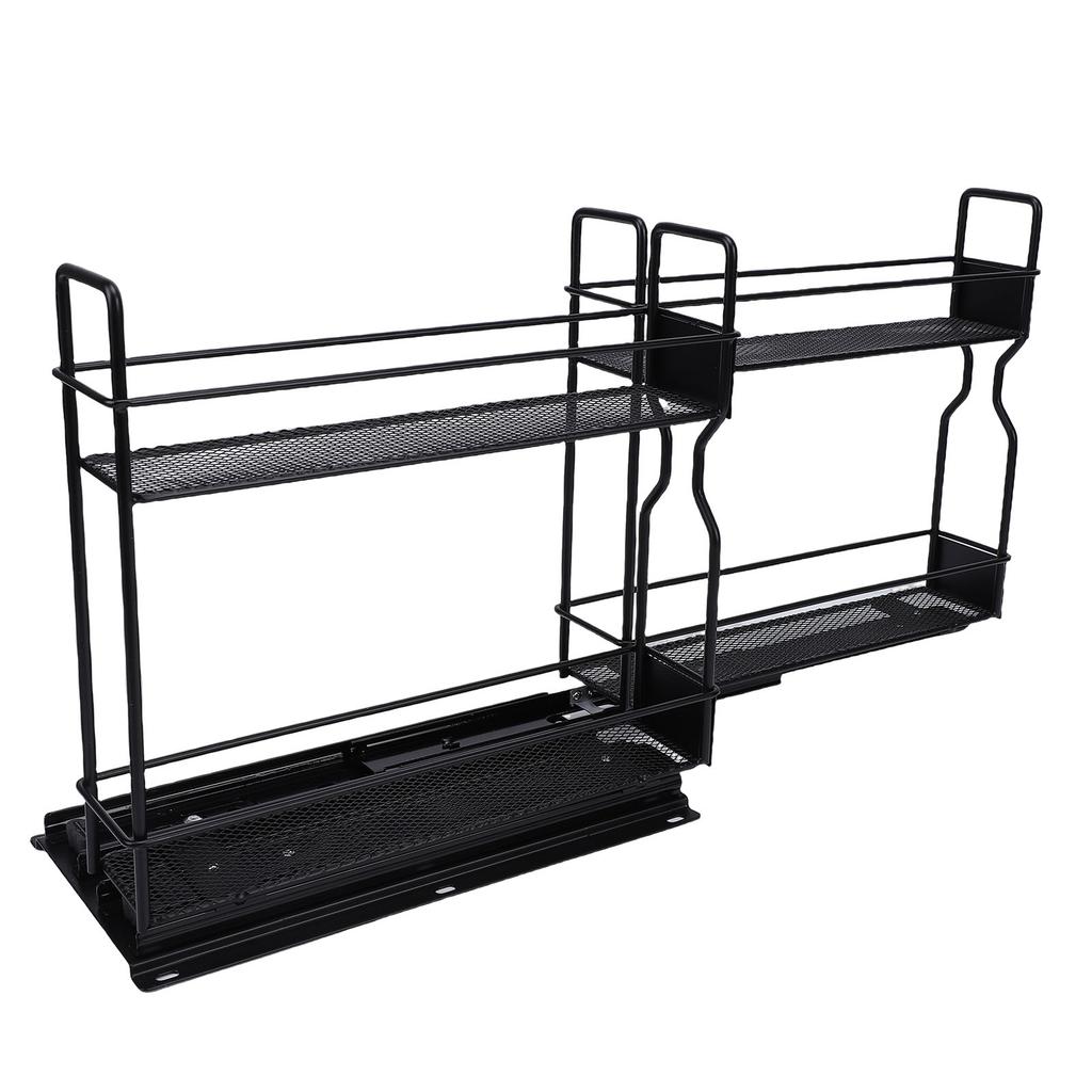 Pull Out Seasoning Rack for Cabinet Slide Out Seasoning Kitchen with Label Stickers