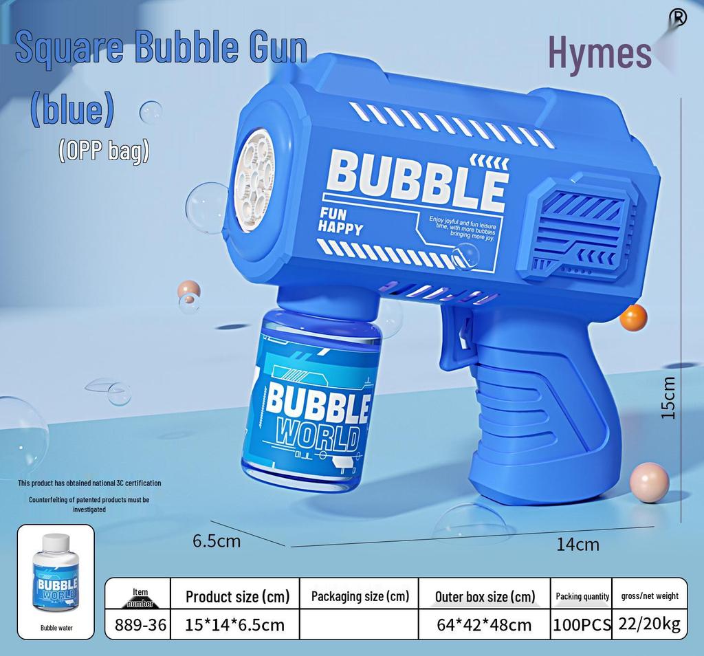 Gatling Bubble Gun: Automatic Electric Handheld Bubble Maker for Kids