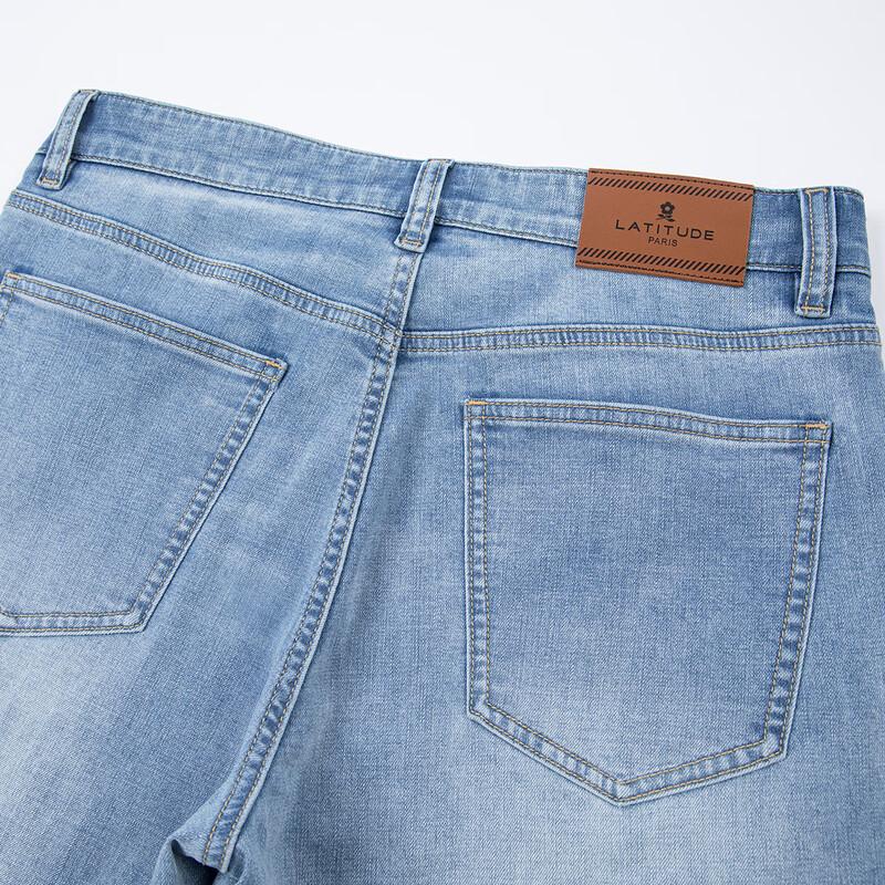 MONTAGUT Herren Business Casual Straight Leg Jeans