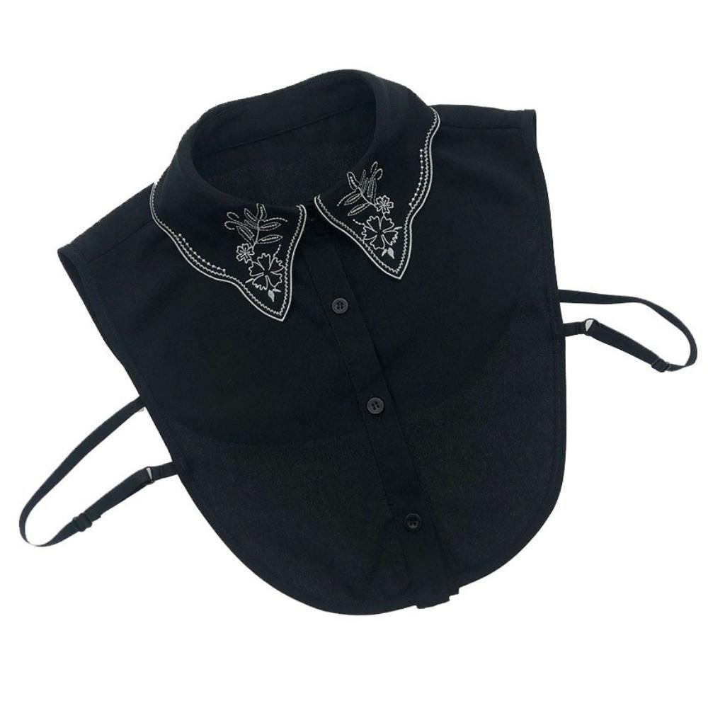 Fashion Solid Color False Collar Chiffon Removable Lapel Shirt Fake Collar Detachable Women Neck Collars Clothes Accessory