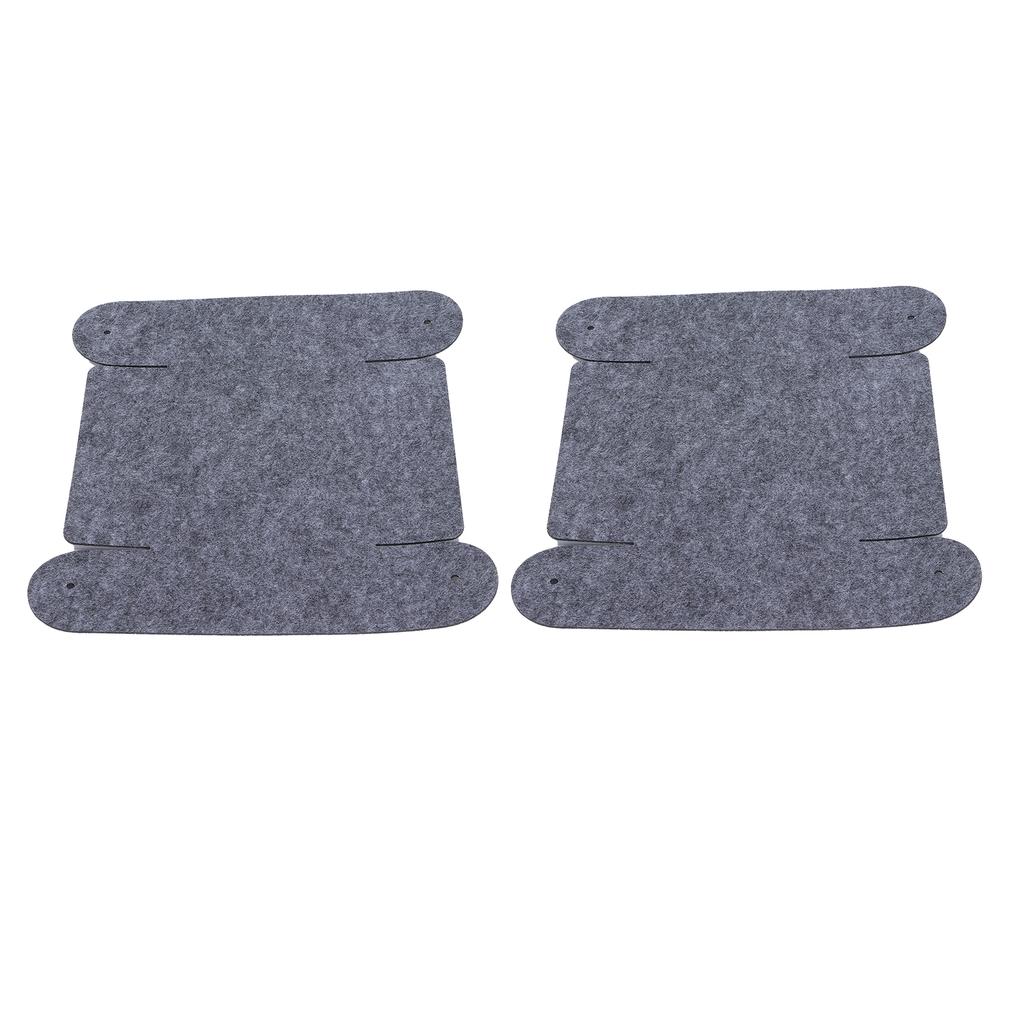 2 Pcs Desktop Storage Felt Box Foldable Felt Storage Basket Makeup Organizing Basket for Home