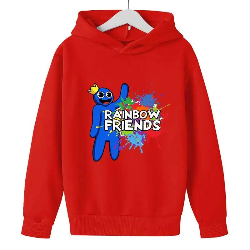 2025 Rainbow Friends New Boys' Hoodies Game Cartoon Print Children's Spring Autumn Winter Long Sleeve Sweatshirt Cute Girls Hoodies