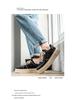 Men's Trendy Black Thick-Soled Breathable Skate Sneakers for Spring/Summer