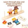 Kleiner Bär Kleider wechseln Kinder Frühpädagogisches Holz-Puzzle Anziehspiel Baby Puzzle Spielzeug für Kinder Geschenk
