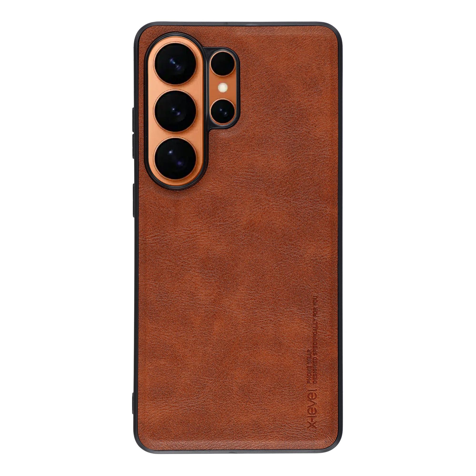 

X-LEVEL Bojue-3 Series For Samsung Galaxy S26 Ultra Case Leather Coated PC+TPU Phone Back Cover