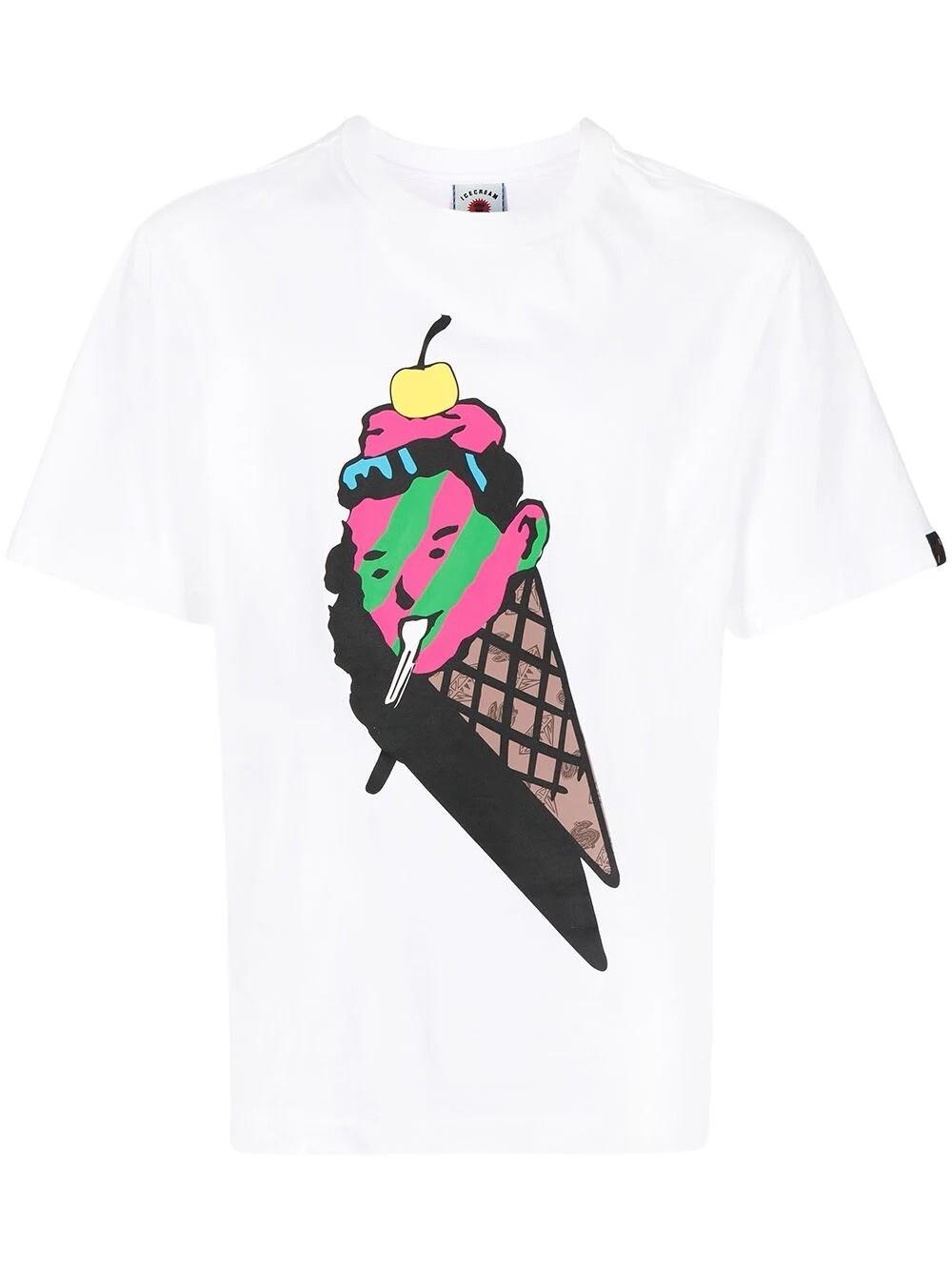ICECREAM Cone Man graphic-print T-shirt S разноцветный
