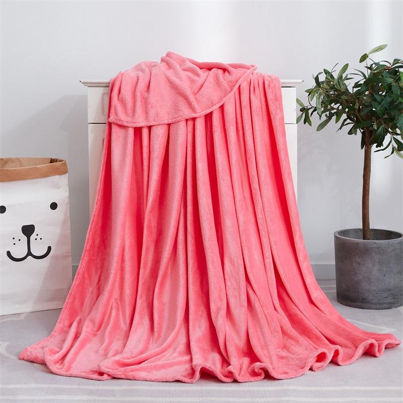 Jednobarevná deka, Coral Velvet Deka, Falei Velvet Deka na jógu, Flange Velvet Deka