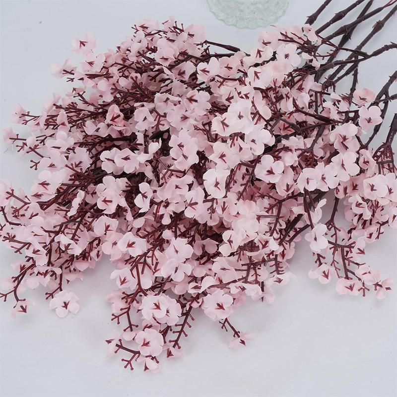 50CM Künstliche Kirschblüten Blume Falsche Seidenpflanze Dekoration Hochzeitsfeier Dekoration Bouquet Echte Haptik DIY Zuhause Garten