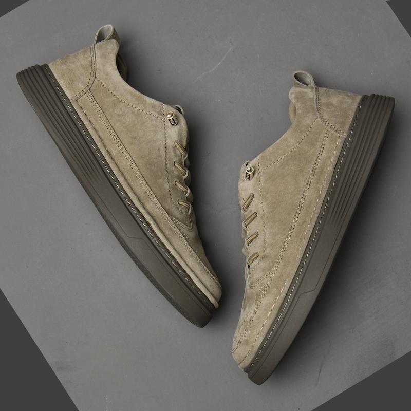 Fashion Genuine Leather Mens Casual Shoes Outdoor Driving Sneakers Luxury Brand Male Vulcanize Shoes New Fashion Men Skateboard Footwear
