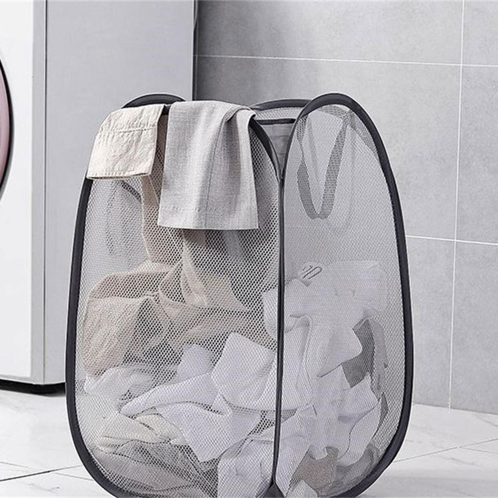 Mesh Laundry Hamper Durable Dirty Clothes Hampers Practical Durable Mesh Laundry Baskets with Handles Storage Baskets