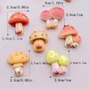 10Pcs New Resin Cartoon Mushroom Series Flat Back Cabochons Scrapbooking DIY Jewelry Craft Decoration Accessories