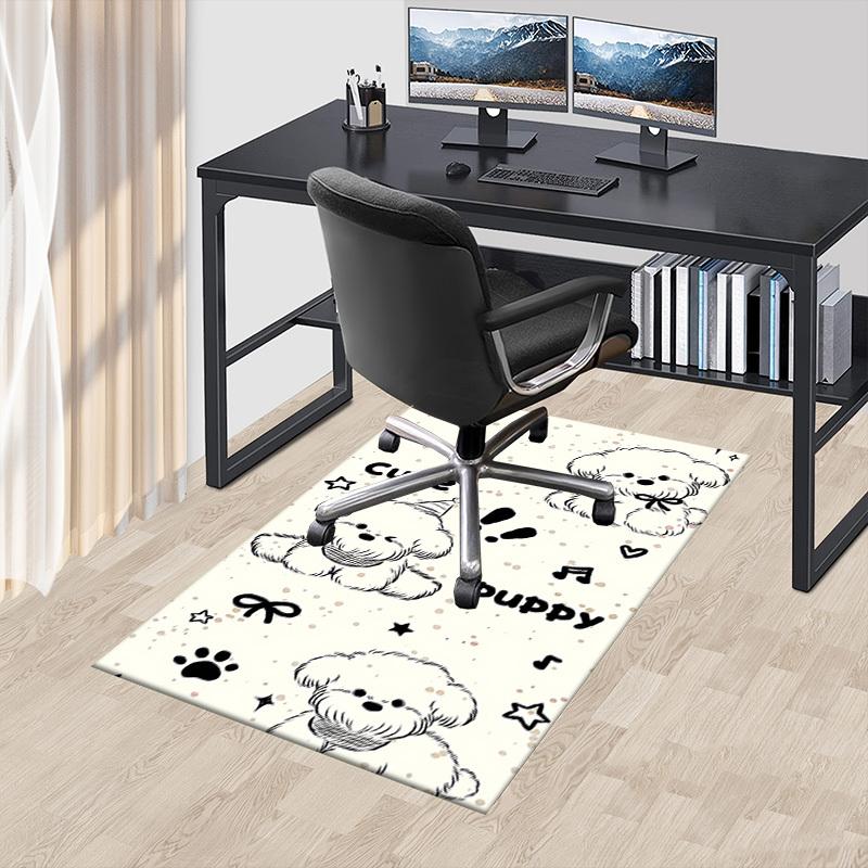 1PC Cute Puppy Anti-slip Carpet, Suitable for Office, Bedroomand Playrooms. It Can Also Be Used As a Sofa Footrest cover-W62