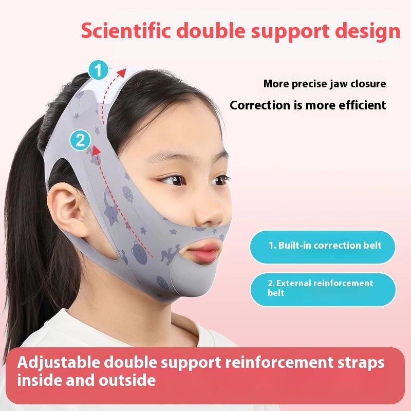 

Проти хропіння Ремінець для обличчя Підтяжка шкіри Закриття рота Для зменшення хропіння Засіб для догляду за здоров ям Краса Зупинка хропіння Ремінь Для дітей сірий колір