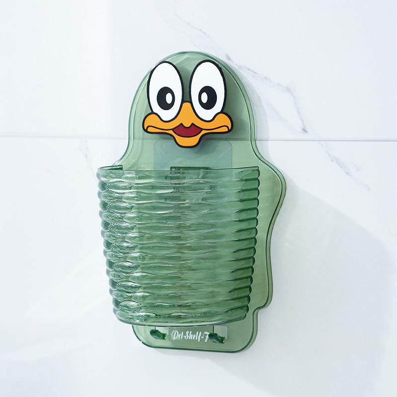 Punch-Free Wall-Mounted Storage Basket: Living Room, Bathroom & Kitchen Organizer