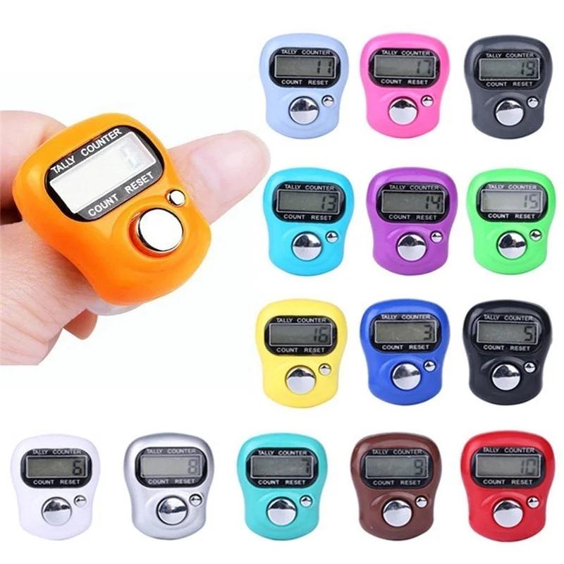 1PCS Mini Point Marker and Row Finger Meter LCD Electronic Digital Tally Counter for Sewing Knitting Weave Tool