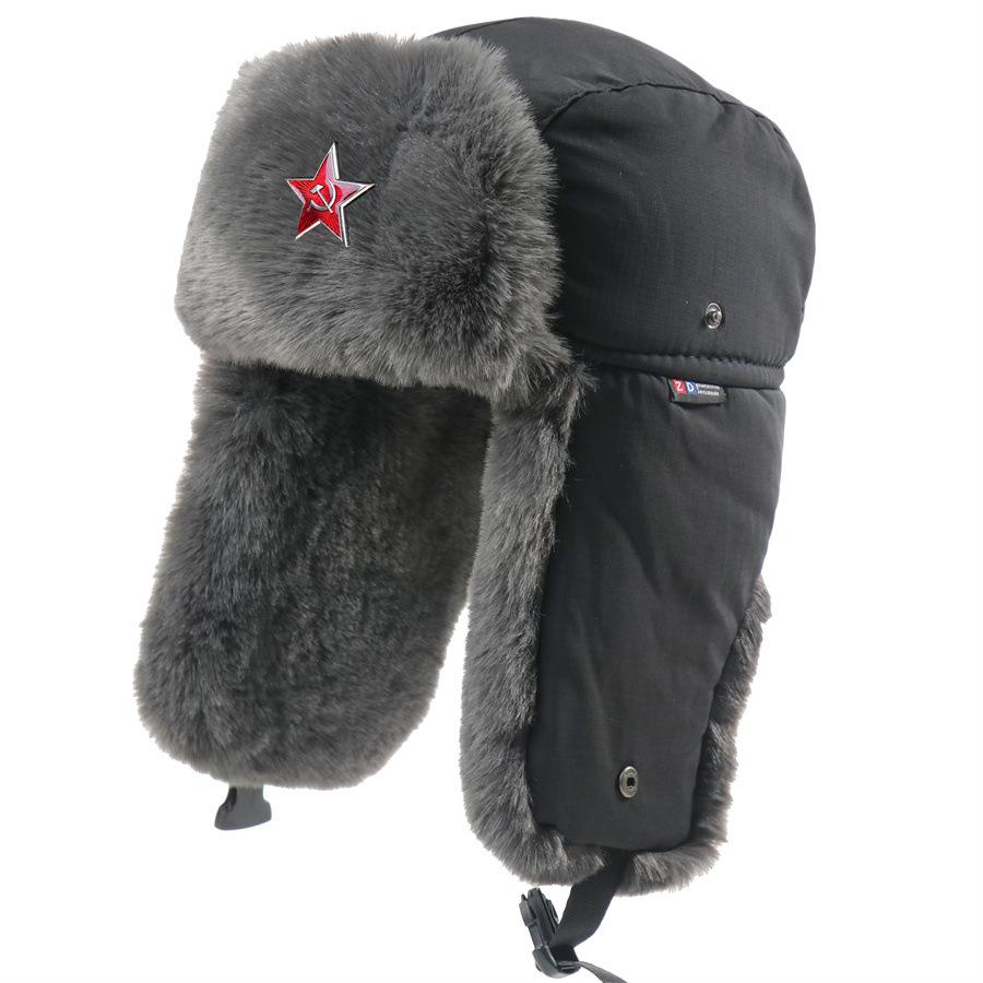 

Мужские и женские советские эмблемы, шапки Лей Фэн, флисовые и утолщенные, головные уборы для велоспорта на открытом воздухе, северо-восточные шапки, ветрозащитные и холодостойкие хлопковые шапки C7