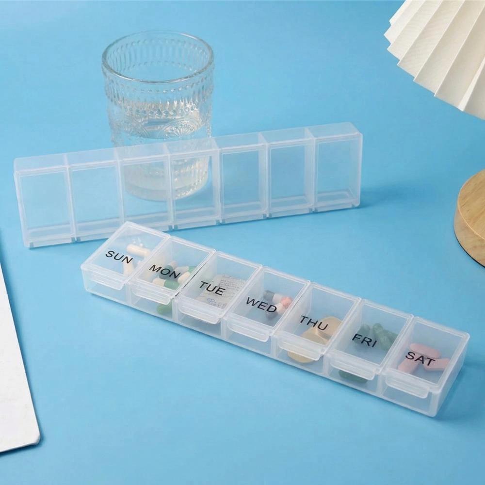 New Hot 7 Day 7 Grids Weekly Premuim Tablet Large Pill Organizer Portable Box Travel Pill Case for Medicine Vitamins & Fish Oils