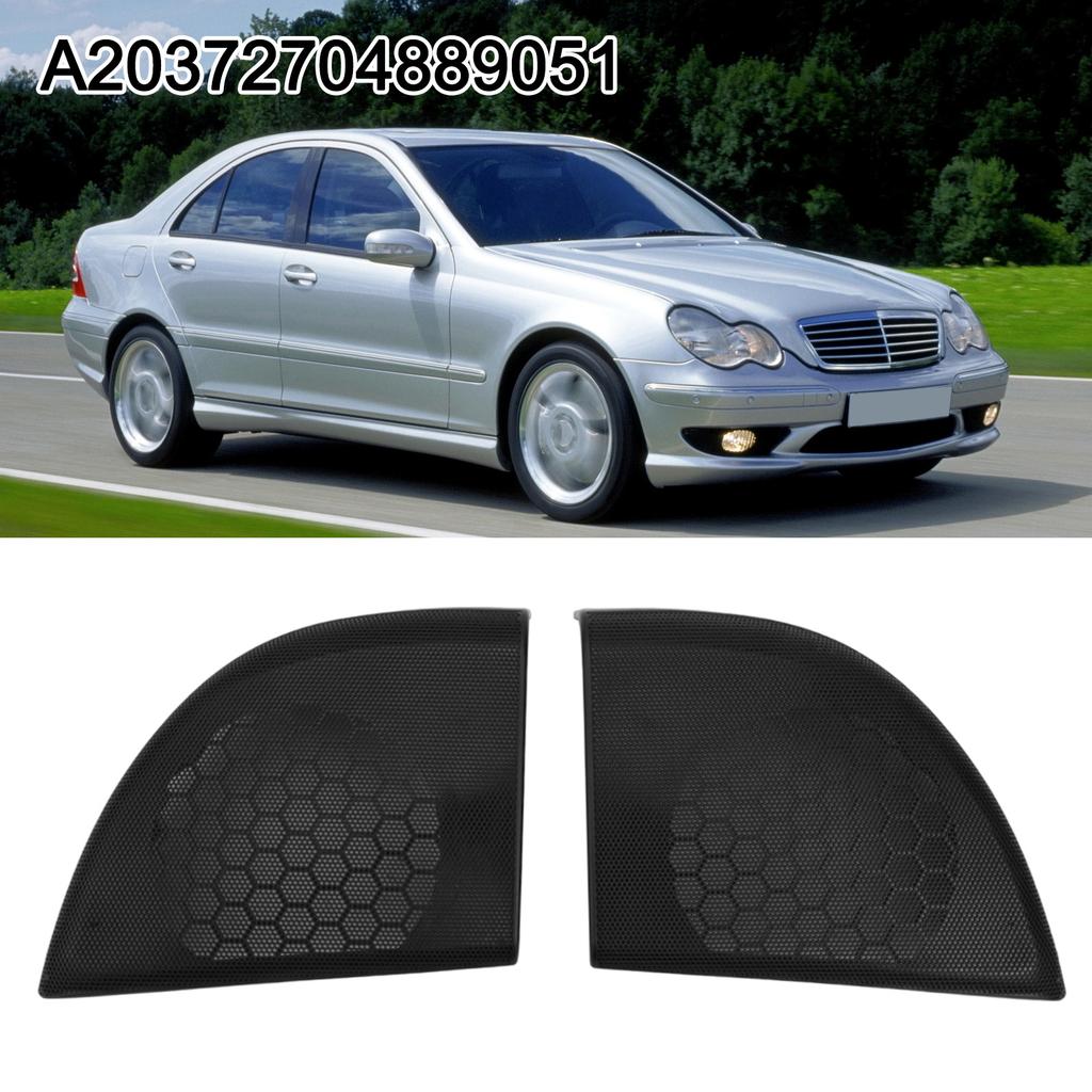 1 Pair Car Door Speaker Cover For Benz CL203 C Class  For Coupe Left+ Right Hand Horn Cover Trim Speaker Grille Accessories