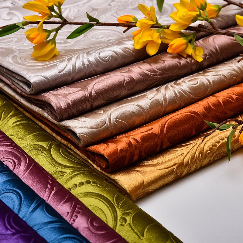100*150cm Złoty Aksamit 3D Tłoczony Welur Gruba Tkanina Flanelowa Materiał na Tapicerkę Sofa Torba Poduszka Obrus