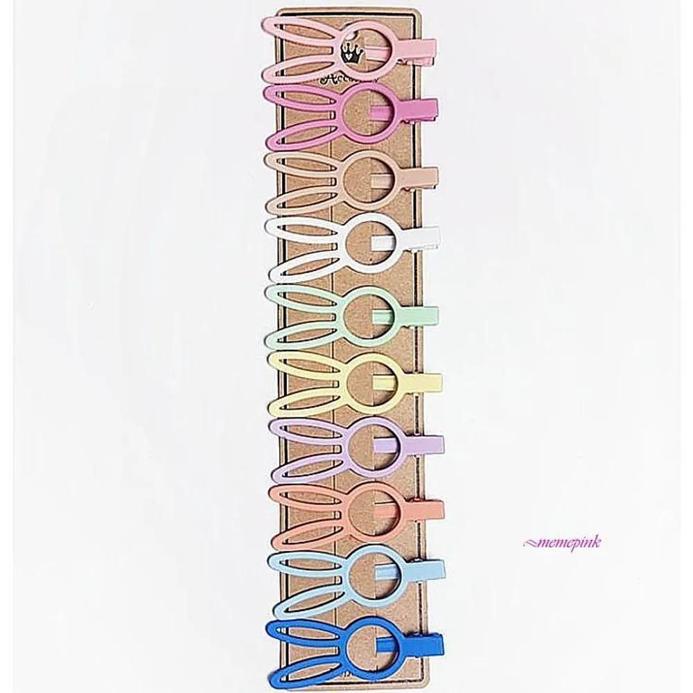 Claw clip set Rabbit mini small bob hair clip colored hair clip cute side hair clip vwx370 Dark