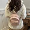 Schoolbag Korean version of simple small bag women's 1011 fashion new small backpack casual simple texture commuter travel backpack