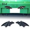 Halloween Bat Wing Car Accessories 1 Pair License Plate Decoration, Gothic Black Decor Vehicle for Front Rear Plates, Truck SUV Exterior