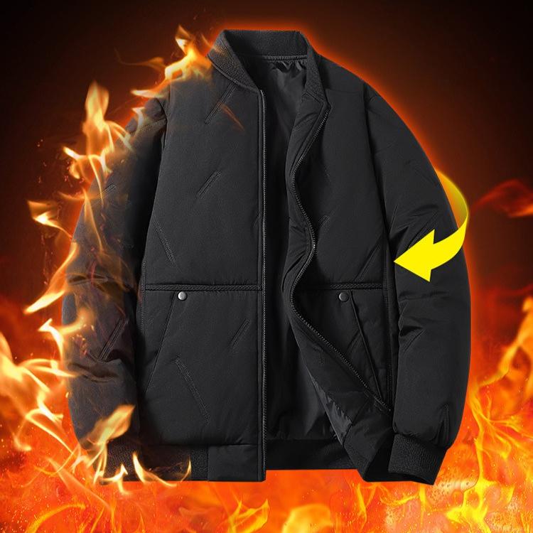 Down Cotton-padded Jacket Winter Thickened Cotton-padded Jacket Men's Casual Winter Coat Trendy Cotton-padded Jacket Top