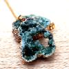 Irregular Agate Natural Stone Druzy Pendant Necklace for Women DIY Crystal Quartz Pendant Necklace Gmstone Jewelry
