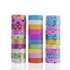 Eclet Pack Of 36Pcs Colorful Decorative Adhesive Glitter Tape Rolls, Color Tape, Designer Tape, Decorative Material Set
