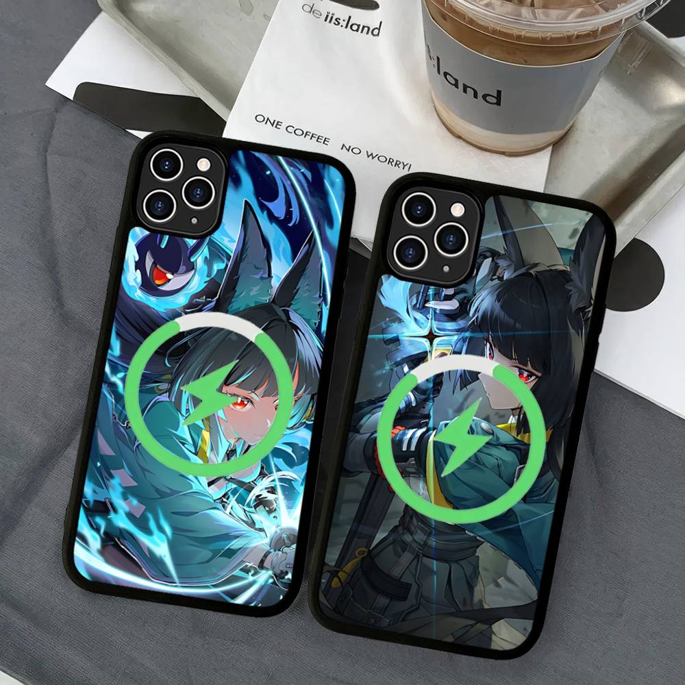 Classic Girl H-Hoshimi Miyabi Magnetic Matte Phone Case For IPhone 16 17 15 14 13 12 11 For Magsafe Wireless Charge Cover
