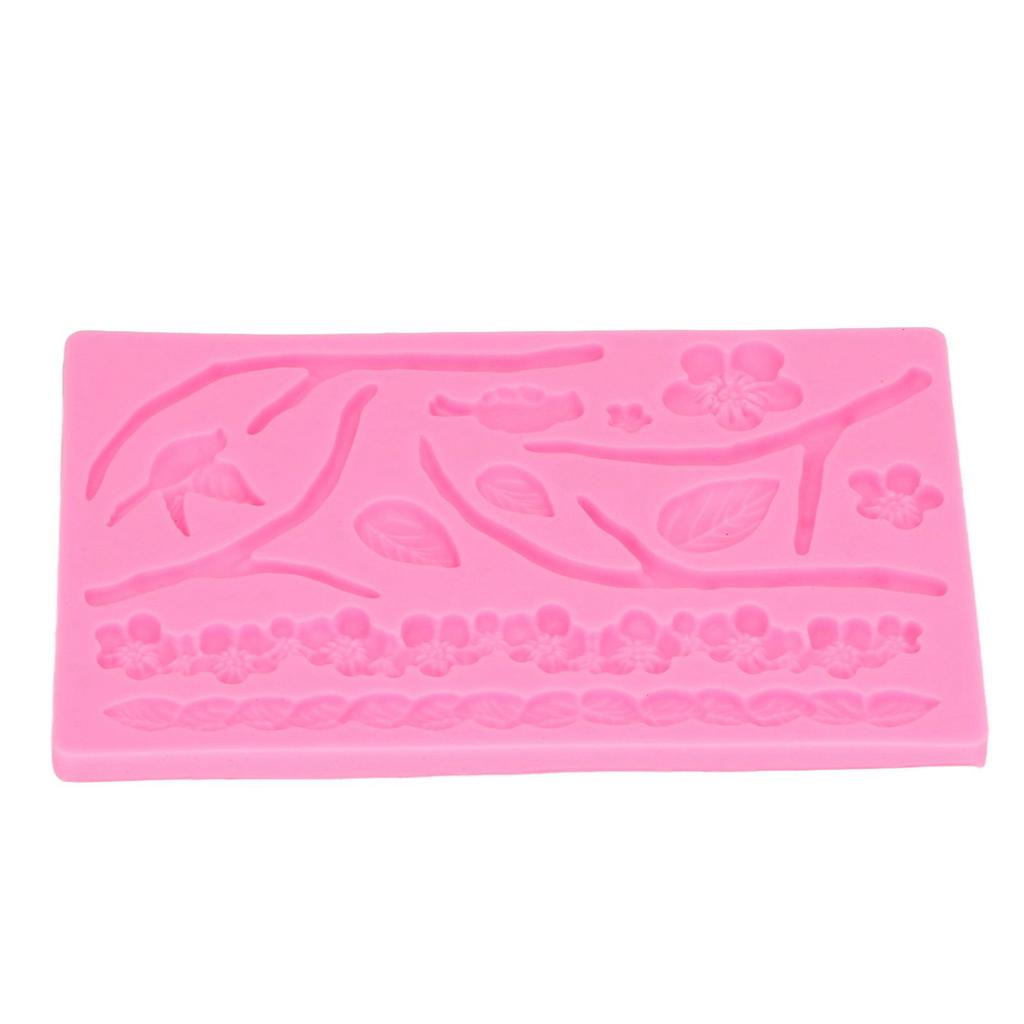 Branch Flowers Silicone Mould Food Grade Materials Various Shapes DIY Cake Silicone Mold for Muffins Fudge Bread