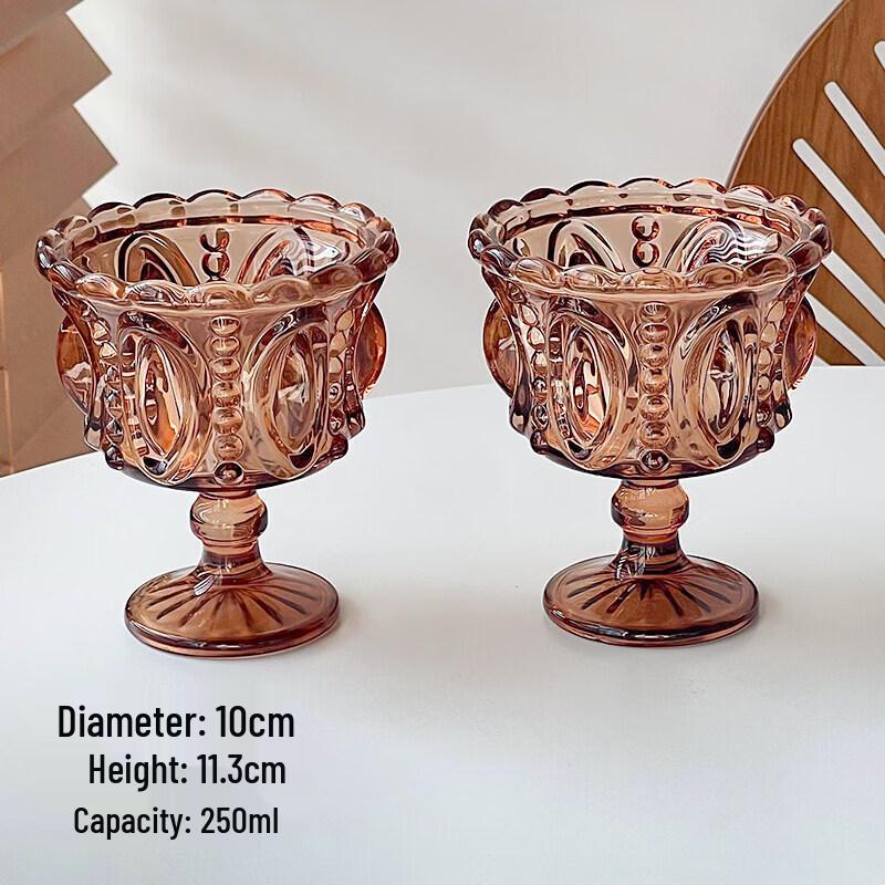 ZISIZ French Retro Embossed Champagne Glass