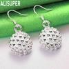 925 Sterling Silver Coral Fireworks Pendant Piercing Earrings Fashion Wedding Jewelry
