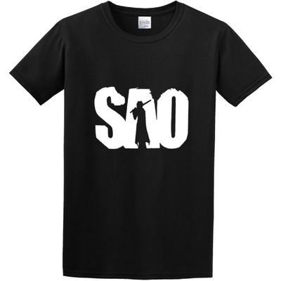 NUO FEI Novelty Fashion Anime Sword Art Online T-Shirt Black