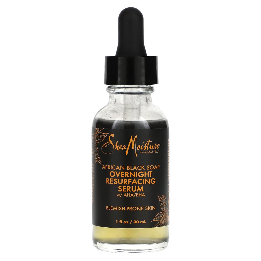 African Black Soap, Overnight Resurfacing Serum, with Aha/Bha, 30Ml (1Fl Oz)