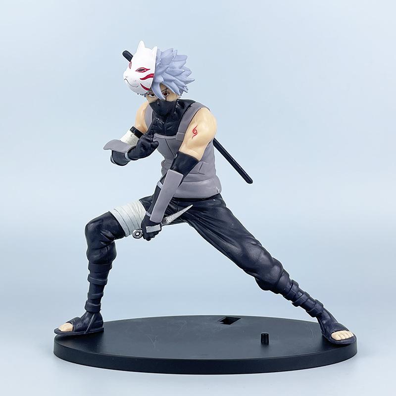 

Latest Naruto Anime Figure 18cm Hatake Kakashi PVC Action Figure Model Doll car Ornaments Collections Toy Gifts