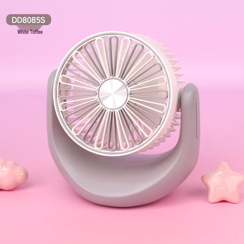 

Portable USB Rechargeable Three-Speed Desk Fan for Dorms and Offices Color білий