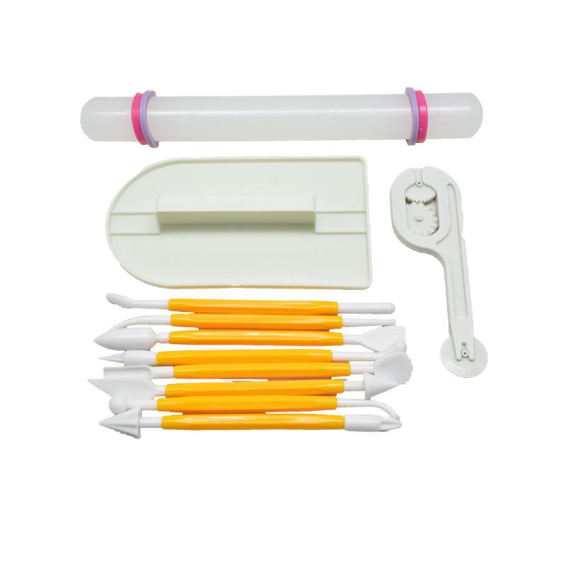 

11pcs/set Baking Tools Rolling Pin Cake Scraper Smoother Adjustable Fondant Spatulas Household DIY Kitchen Tool Paste TMZ