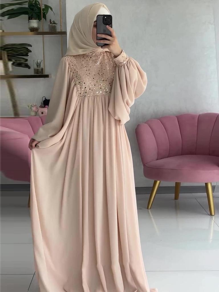 2024 Autumn Luxury Sequin Fairy Dress: European & American Style