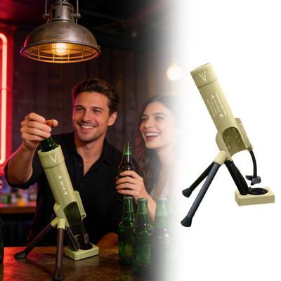 Beer Bottle Opener Mortar Beer Bottle Opener Heavy-Duty Tactical Bottle Cap Launcher Push Down Opener Gift for Men Veterans Military Lovers