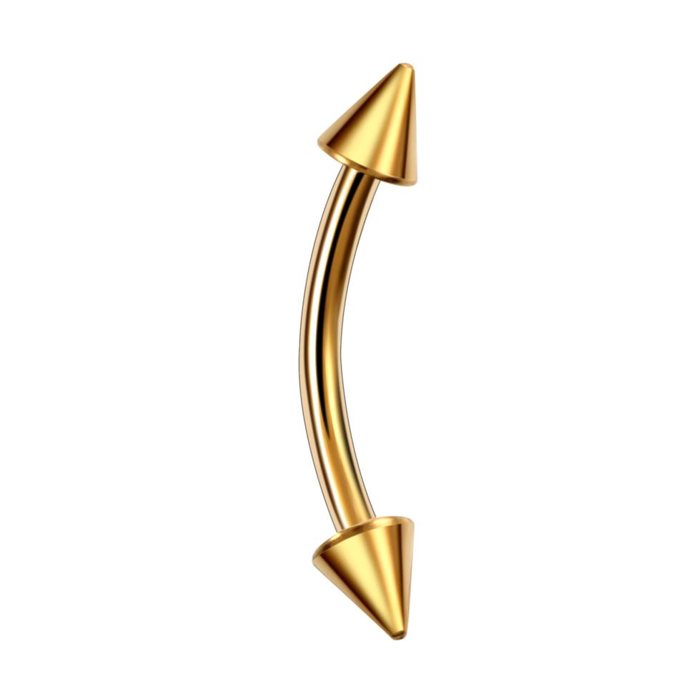 1 τεμ. G23 Δαχτυλίδι Φρυδιών από Τιτάνιο Piercing Εξωτερικό Σπείρωμα Καμπύλο Barbell Banana Piercing Φρυδιών Χόνδρος Αυτιού Tragus Κοσμήματα Σώματος