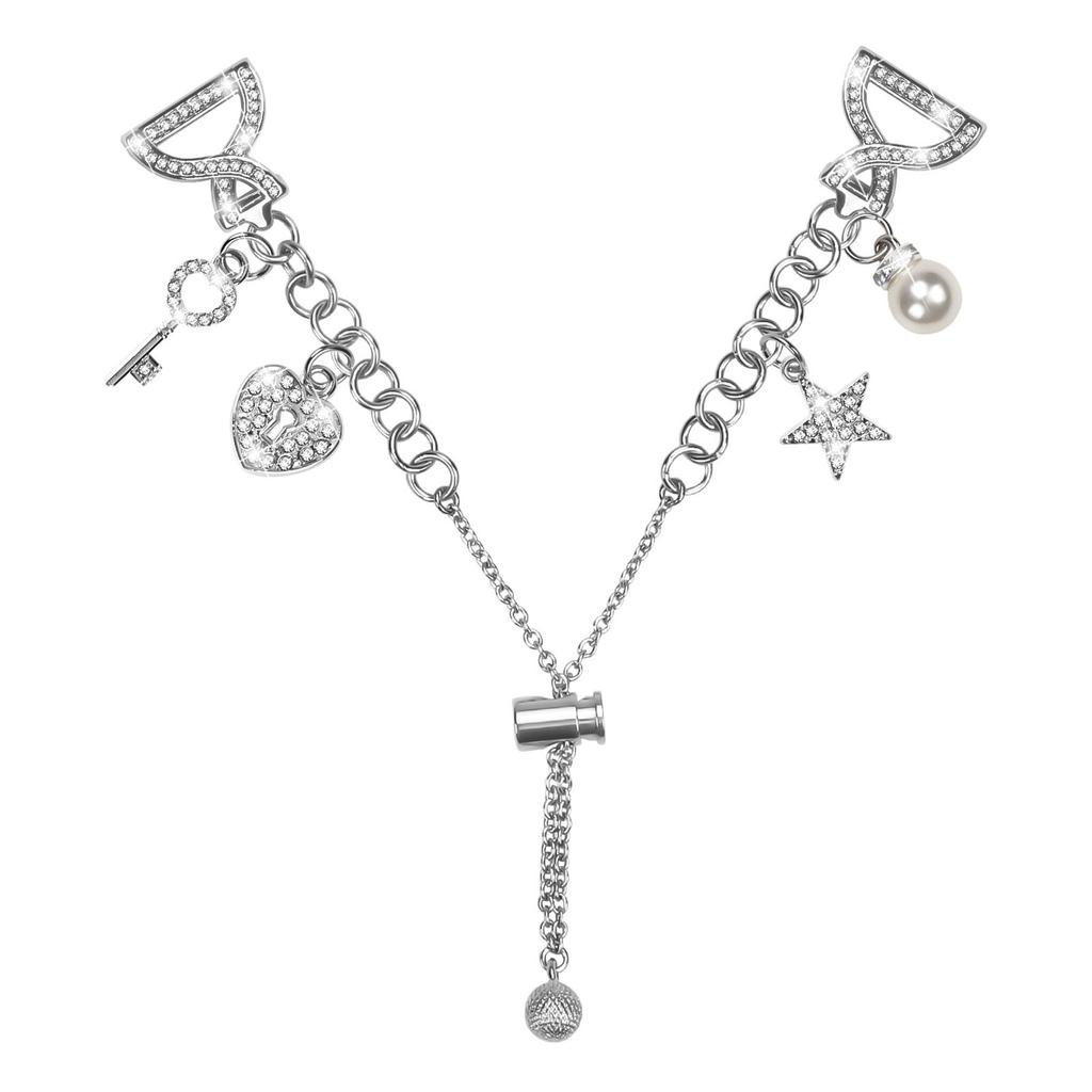 20mm Metallarmband X-Typ Silber Für Huami Amazfit Active/GTR Mini/Bip 3 Pro/Bip 3/GTS 4 Mini Uhrenband Einzelne Schlaufe Perlenkette