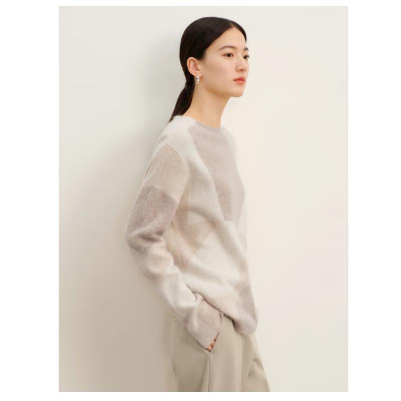 Annakou Women's Velvet-Feel Knit Pullover Sweater