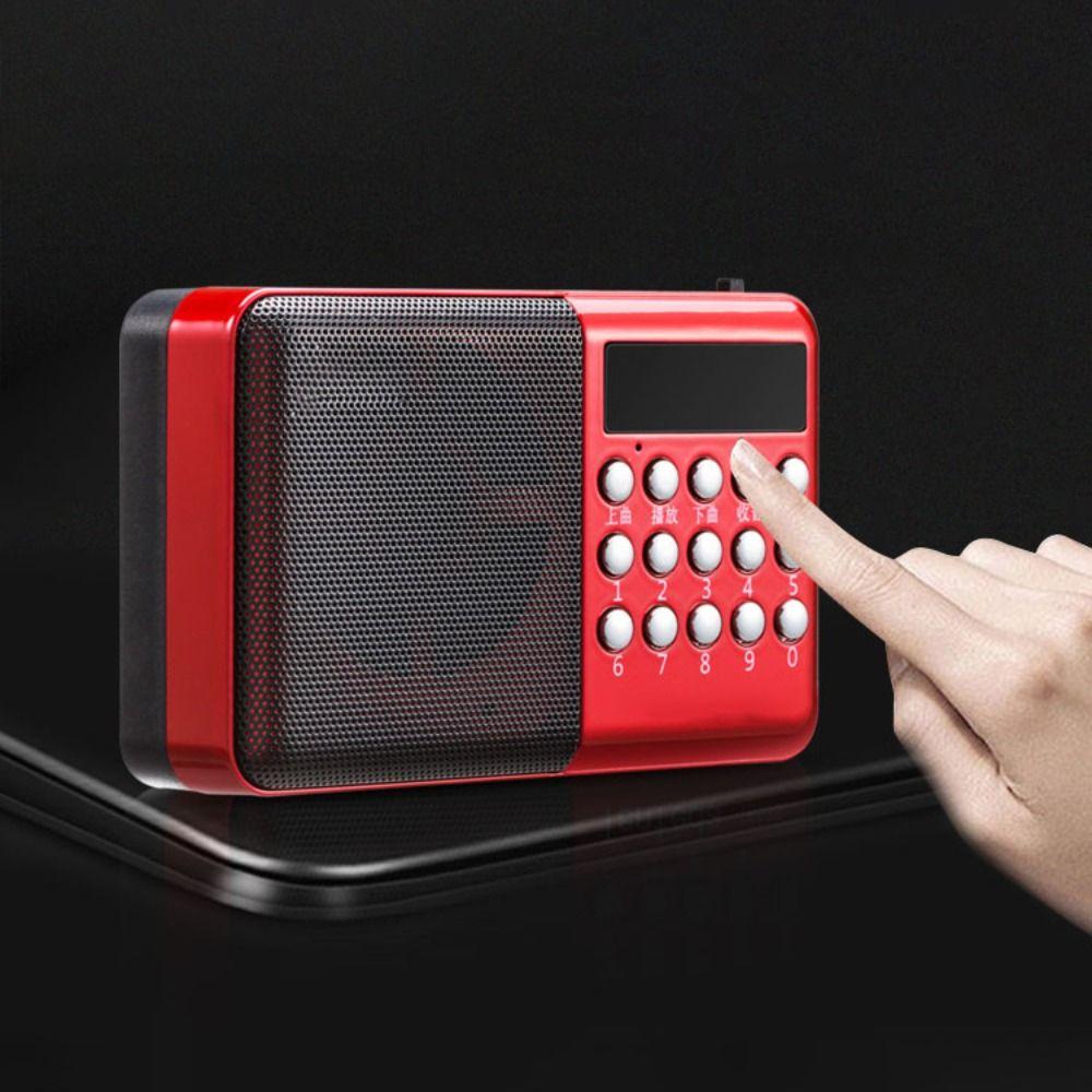 MicroSD Card Slot Music Player Rechargeable FM Radio Multifunctional MP3 Radio  Home Entertainment