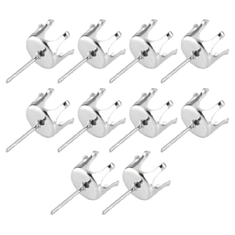 Zestaw 10 sztuk komponentów do tworzenia biżuterii z ząbkami Modny dodatek do cyrkonii, ćwieków, kolczyków i zestawu do rękodzieła dla dorosłych