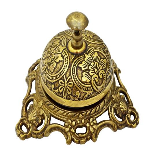 Brass Nautical Ornate Solid Brass Hotel Counter Bell