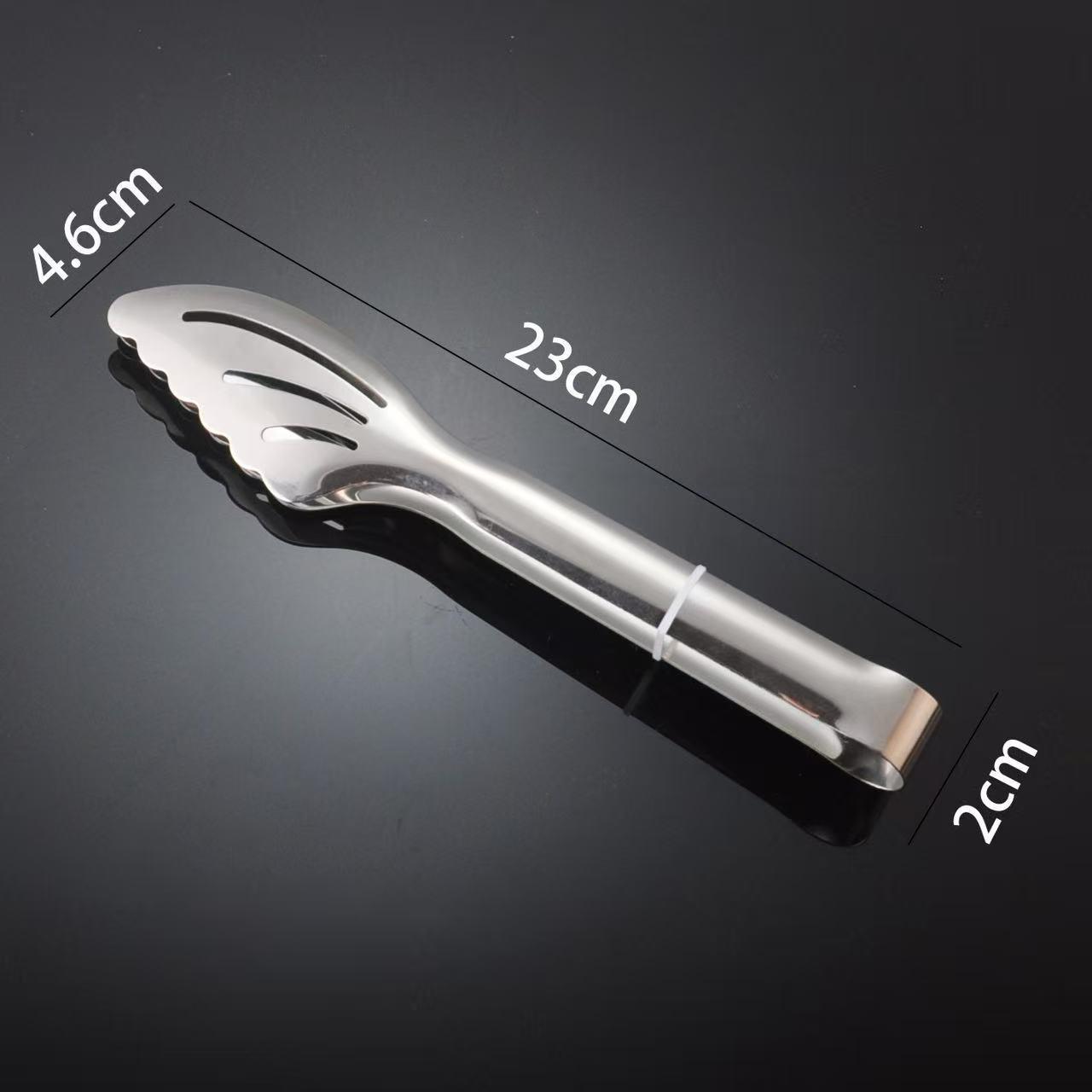 

304 Heat-Resistant Dessert & Pastry Tongs - Anti-Scalding, High-Temp Hollow Cake Tongs
