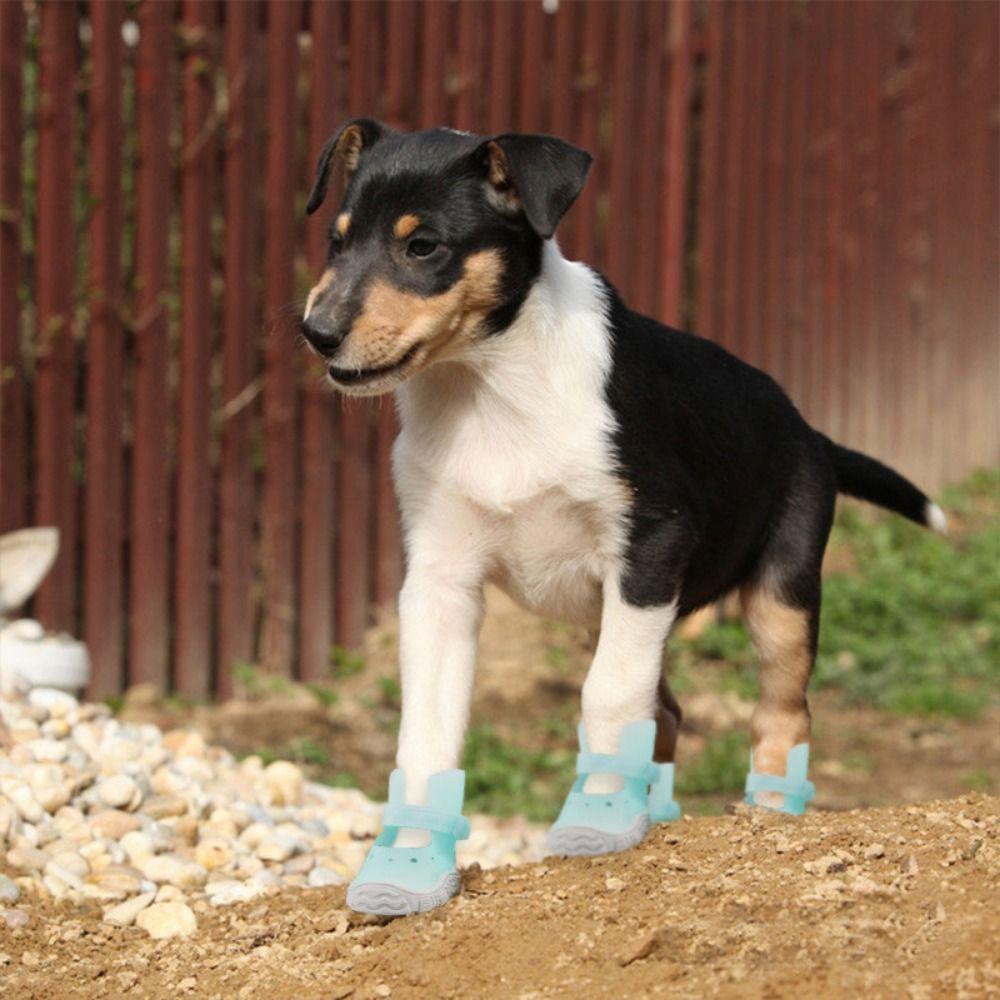 Breathable Waterproof Pet Shoes Non-slip Dog Foot Covers Casual Pet Rain Shoes  Rainy Day
