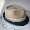 Unisex Jazz Straw Hat Men's Sun Hat Summer Outdoor Travel Sun Hat Comfortable Breathable Crimped Panama