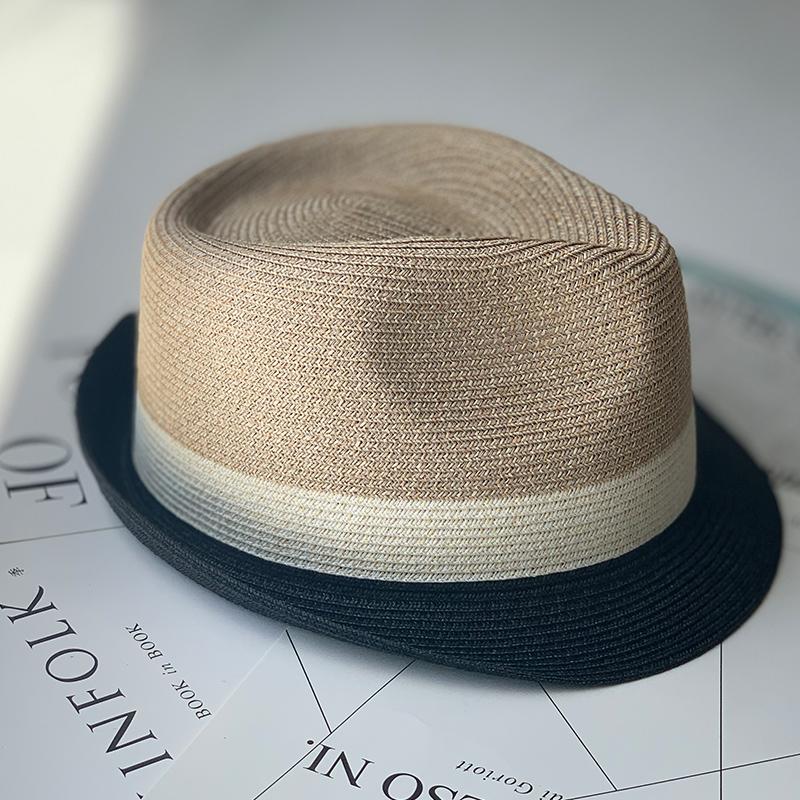 Unisex Jazz Straw Hat Men's Sun Hat Summer Outdoor Travel Sun Hat Comfortable Breathable Crimped Panama